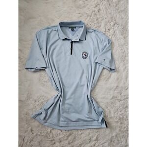 Tommy Hilfiger Golf Bethpage State Park Black Course Polo Shirt Men's XL Blue